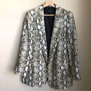 Zara Python print cardigan